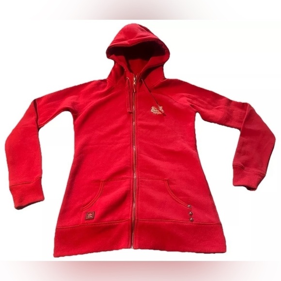 True North Tops - Kalson True North Strong & Free Red Canada Hoodie Adult Women’s Small Full-Zip